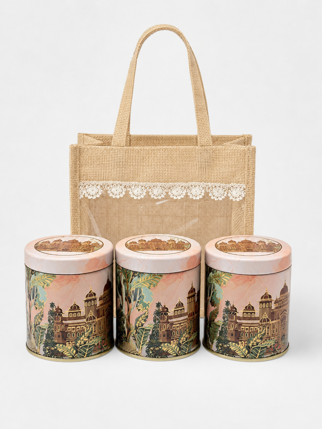 Svarn Kosh Artisan Tin & Jute Hamper