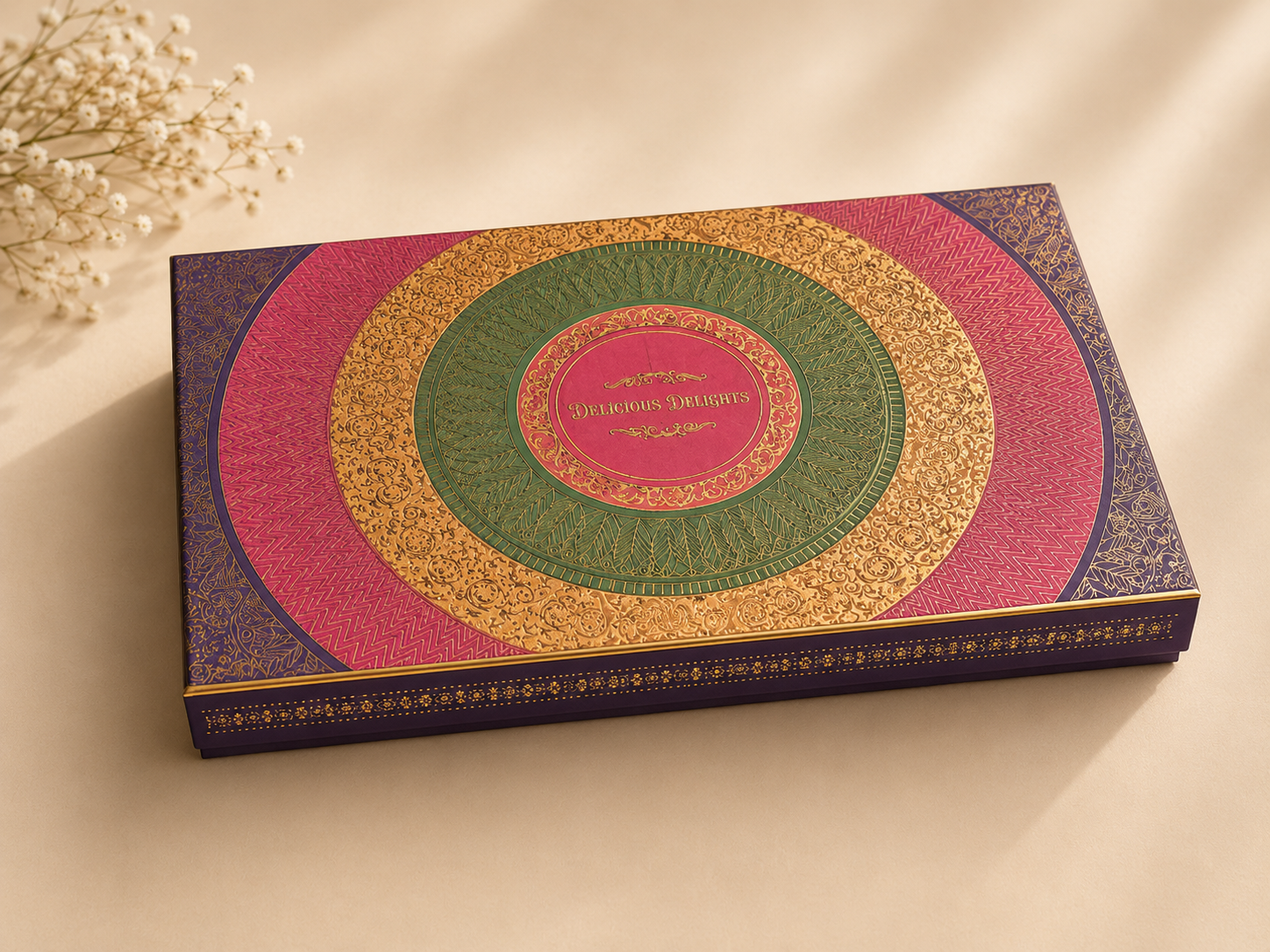 Svarn Kosh Festive Four Layer Dry Fruits Gift Box