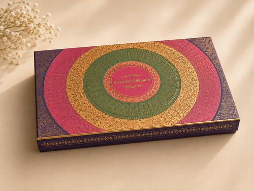 Svarn Kosh Festive Four Layer Dry Fruits Gift Box