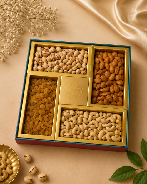Pink & Blue Mandala Dry Fruit Gift Box